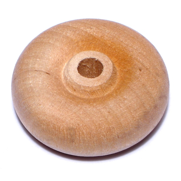 Midwest Fastener 1-1/2" Birch Wood Wheels 10PK 08916 - main